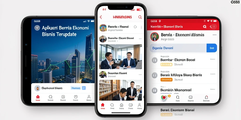 Tampilan antarmuka G668 yang modern dan informatif untuk berita Ekonomi Bisnis.