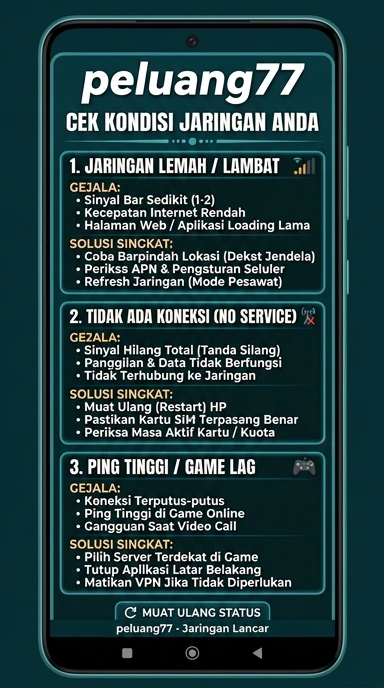 Tampilan link alternatif peluang77